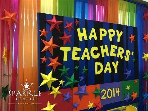 World teachers' day is october 5, 2020. Teachers' Day Backdrop | Teachers day celebration ...