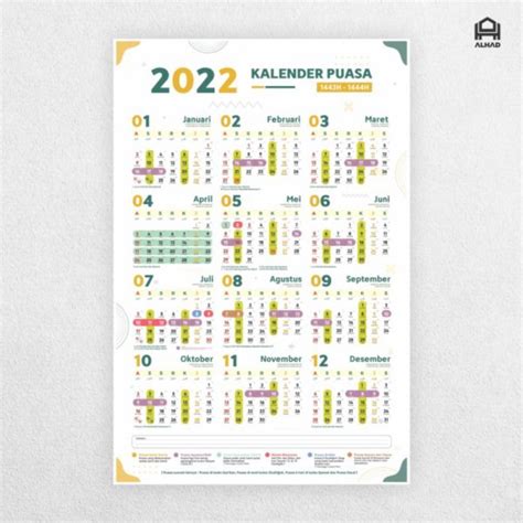 Jual Kalender Puasa 2022 I Komplit I Bahan Tebal I Ukuran A3 Di Lapak