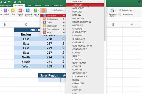 Excel Averageif Find The Average For Specific Criteria