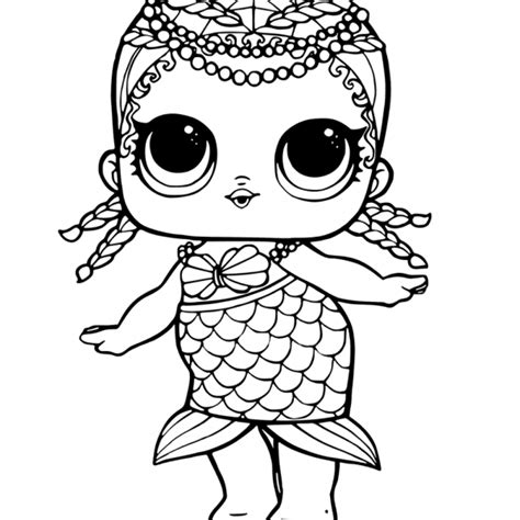 Lol Surprise Doll Coloring Pages Glitter Queen Free Printable