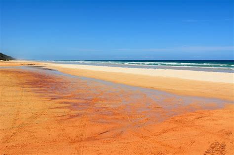 40mile Beach In Great Sandy National Park In Queensland Australia Stock