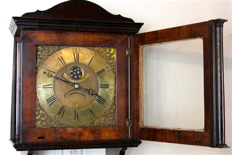 Antiques Atlas Georgian Walnut Hooded Wall Clock U160