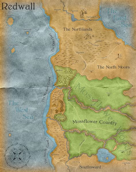Redwall Map By Mapmaster On Deviantart