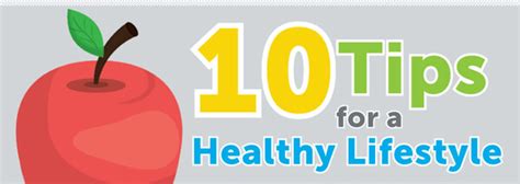 10 Tips For A Healthy Lifestyle Infographic Infographic Infographic Plaza