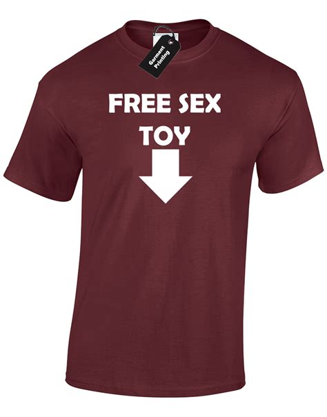Free Sex Toy Mens T Shirt Funny Rude Design Top New Premium Quality