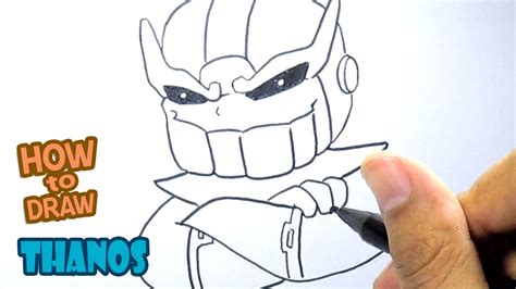 How To Draw Thanos Easy Step By Step Youtube