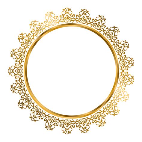 Luxury Circle Frame Vector Hd Images Luxurious Gold Circle Border