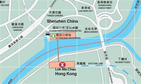 Shenzhen China Map Hong Kong
