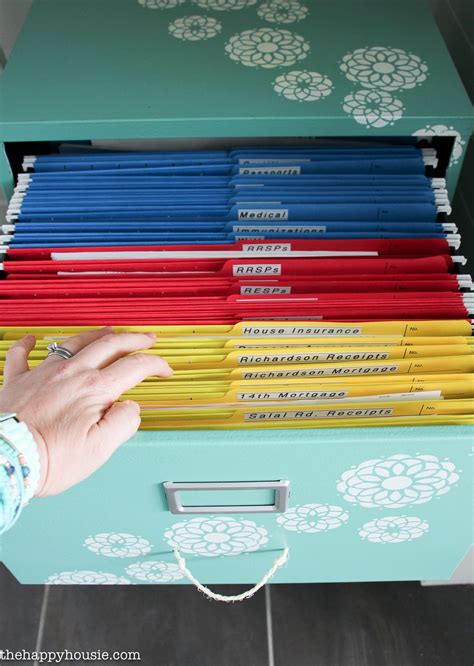 Organizing Paperwork With A Colour Coded File System Organizing