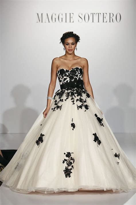 20 Beautiful And Bold Black Wedding Dresses Black White Wedding