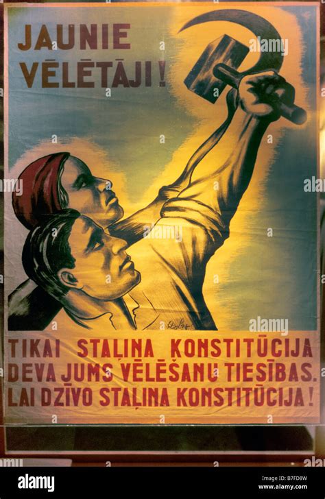 Affiche de propagande staline Banque de photographies et dimages à