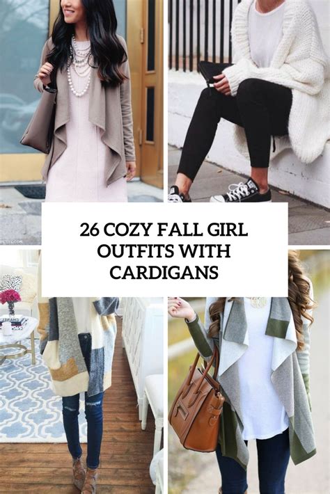 26 Cozy Fall Girl Outfits With Cardigans Styleoholic