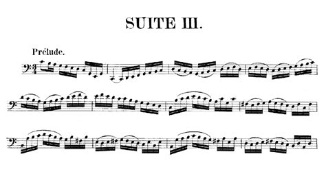 Bach Cello Suite No 3 In C Major Bwv 1009 Score Youtube