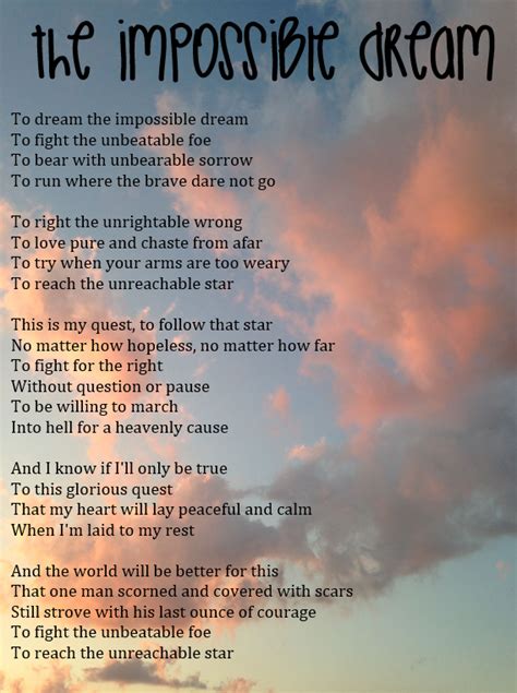 The Impossible Dream Poem Christian Poem Dream The Impossible By Diane Christian