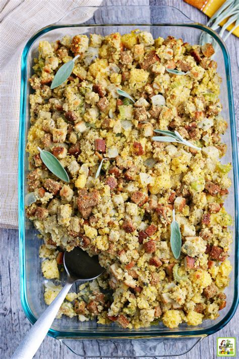 Forbidden rice stuffing with wild mushrooms and delicata squash. Gluten Free Cornbread Stuffing Recipe | This Mama Cooks! On a Diet