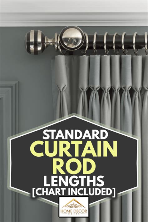 Standard Curtain Rod Lengths Chart Included