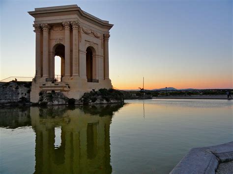 Le Peyrou Montpellier France Chateau Deau The Main Monument Of