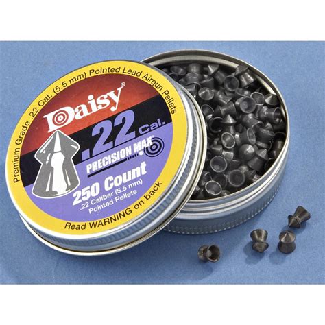 Daisy Precision Max Pointed Air Rifle Pellets 22 Caliber 250 Pack