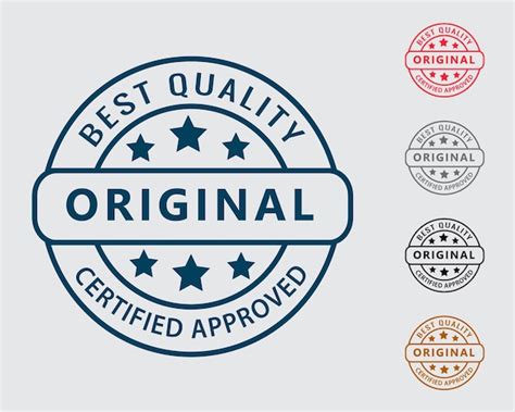 Premium Vector Free Vector Original Certified Product Rubber Stamp 2023