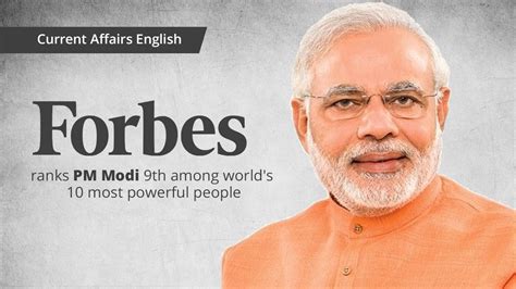 Current Affairs English Forbes Ranks Pm Modi 9th Among Worlds 10