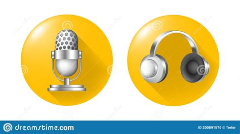 Realistic Cute Icons On White Background Isolated Vector Illustration