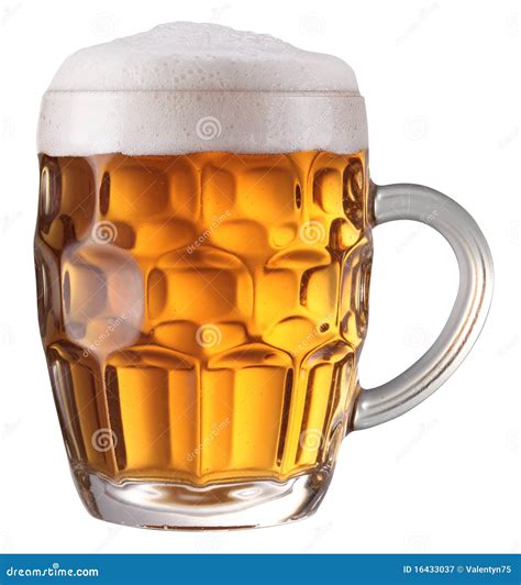 Mug Full Of Fresh Beer Stock Image Image Of Closeup 16433037
