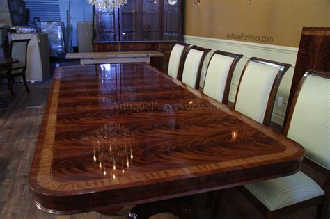 That is why it is important to look for the size, style, and material of the set. High End Extra Large & Long Mahogany Dining Table Seats 12 ...