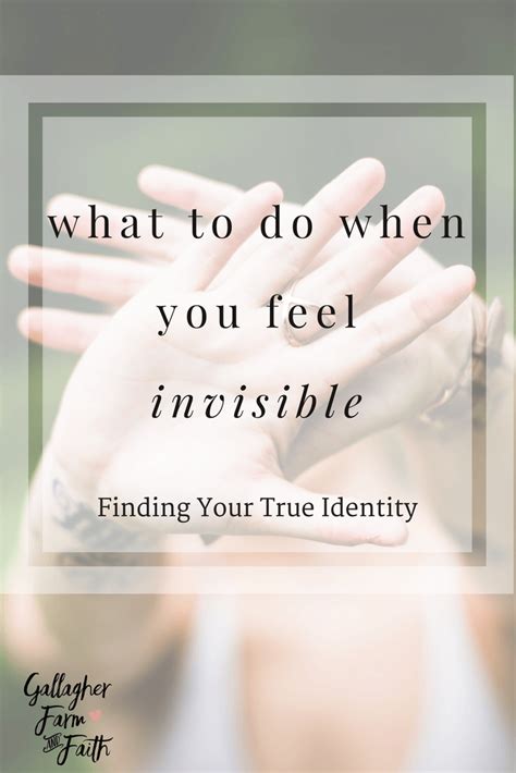 What To Do When You Feel Invisible In Feeling Invisible How Are You Feeling Invisible
