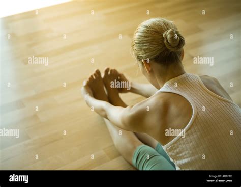 Woman Bending Over Touching Toes Hi Res Stock Photography And Images