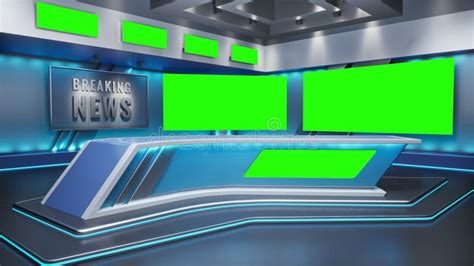 Tv Studio Studio News Studio Newsroom Background For News Broadcasts