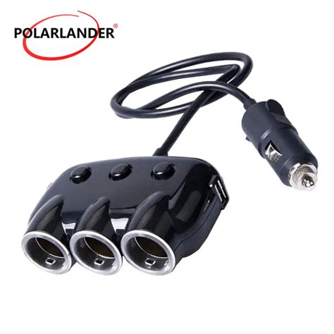 car charger phnoe usb mini universal triple usb car vehicle charger adapter usb socket 3 port