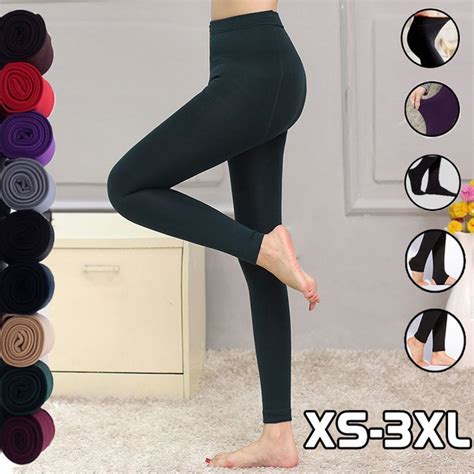 9 Colors Xs Xl Plus Size Cashmere Leggings Women Girls Casual Warm Winter Bright Velvet Knitted