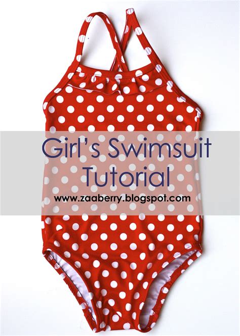 Zaaberry Girls Swimsuit Tutorial