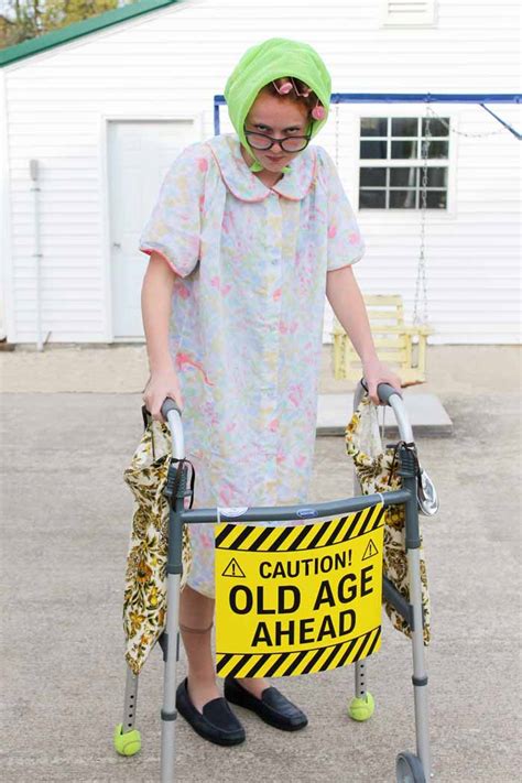 Get ready to put on this pink, green, and yellow old lady costume, and get up to some shenanigans. Old Lady Halloween Costume for Halloween | The Country ...