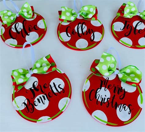 Personalized Christmas Ornament Hand Painted Ornament Etsy Custom