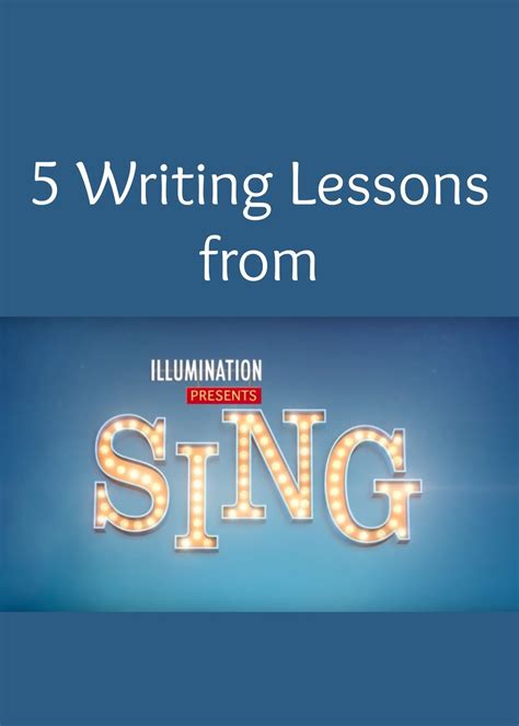 writing tips from sing
