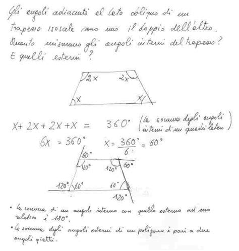 Gli Angoli Adiacenti Al Lato Obliquo Di Un Trapezio Isoscele Sono Uno