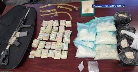 500k worth of drugs guns seized in broward cbs miami