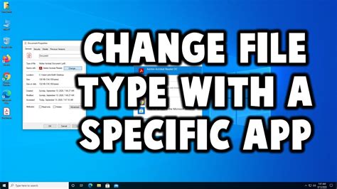 How To Change File Type On Windows 10 Change File Extensions Youtube