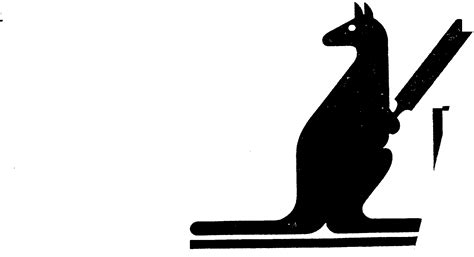Kangaroocricketersilhouette Cricket Bat Cricket Stumps By Cricket