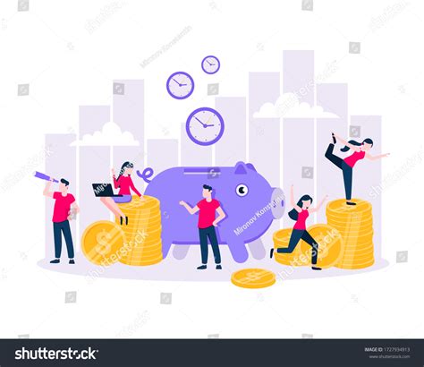 Time Money Save Time Business Concept Stock Vector (Royalty Free