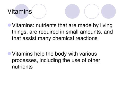 Ppt Vitamins Minerals And Water Powerpoint Presentation Free