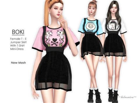Boki Mini Dress By Helsoseira At Tsr Sims 4 Updates
