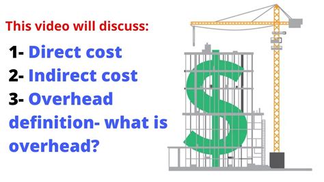 Direct Cost Indirect Cost Overhead Definition What Is Overhead