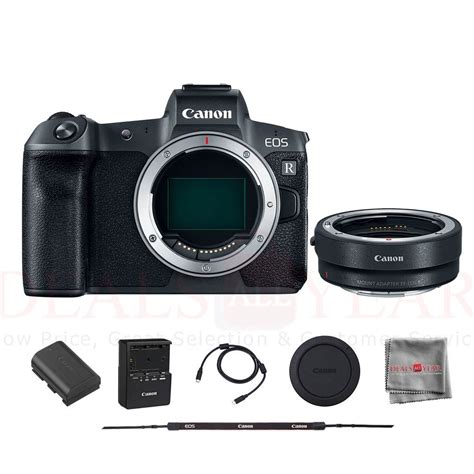 Canon Eos R Mirrorless Digital Camera Body Only With Mount Adapter Ef