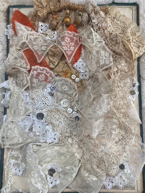 Stunning Large Collection Of Antique Lace Victorian Lace Nineteenth