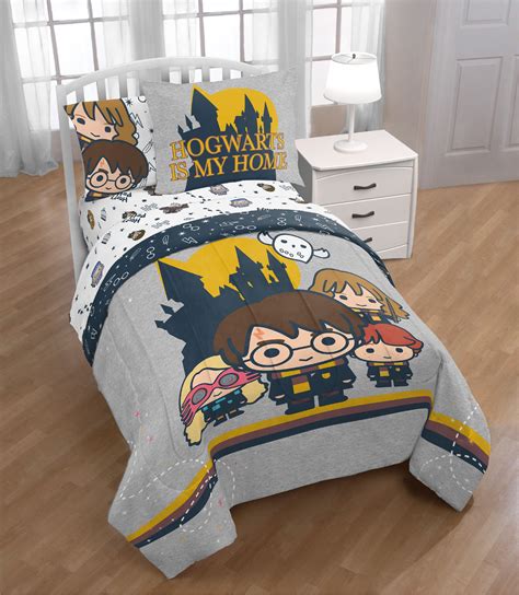 Harry Potter Hogwarts Icons Twin Bed In A Bag Bedding Set Feat Harry