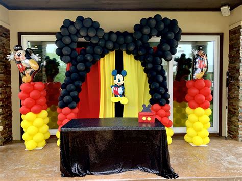 Micket Mouse Inspired Mickey Mouse Balloon Arch Birthday Party Qualatex