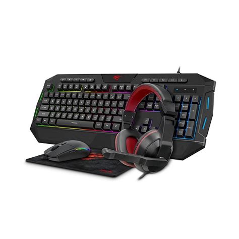 Havit Kb501cm Gaming Wired Keyboard Mouse Headphone Mousepad Combo