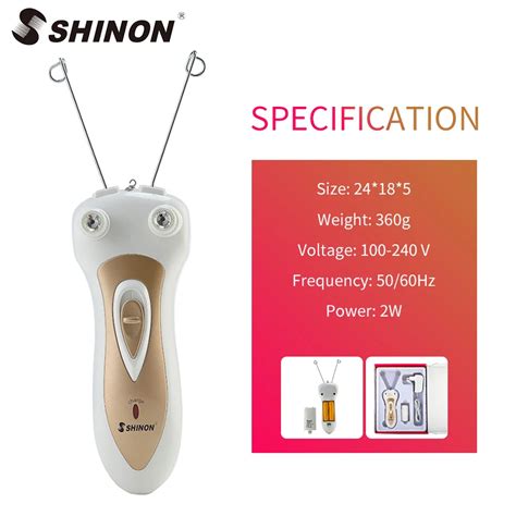 Shinon Electric Body Facial Hair Remover Pull Surface Device Cotton